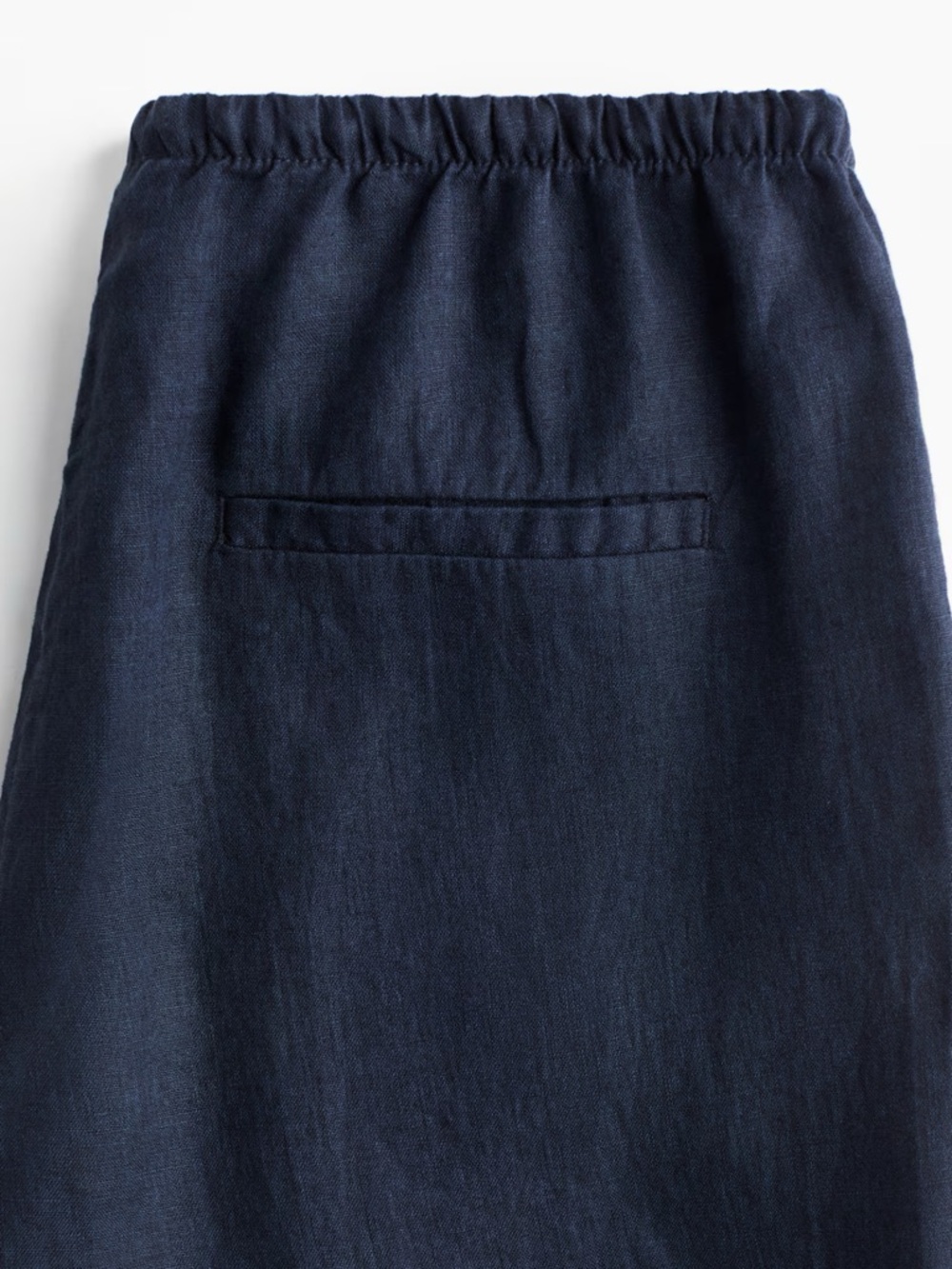 H&M Navy Wide-Leg Drawstring Pants - Picture 2 of 5